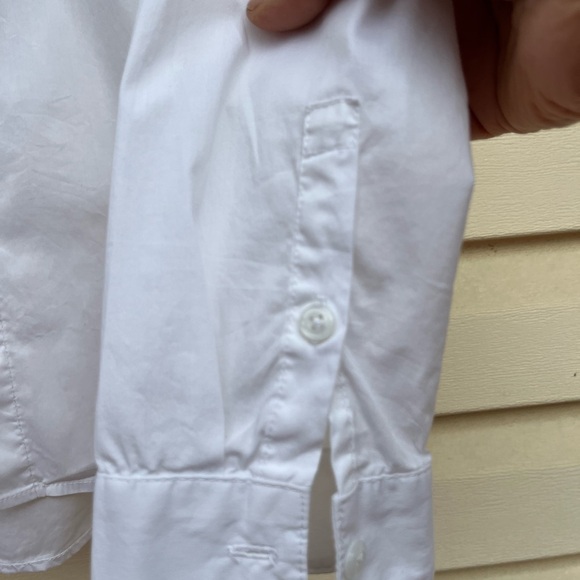 Robert Rodriguez, white button down, collared, long sleeve shirt, 76% cotton, S - Picture 7 of 7